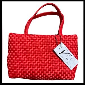 NWT vintage Vanessa satin woven bag